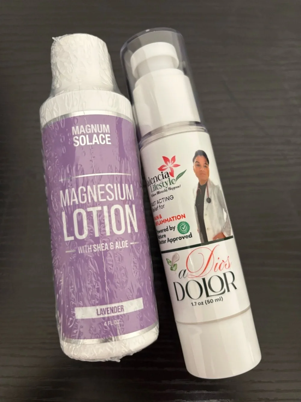 Valencia Lifestyle adios dolor cream & magnesium‎ lotion